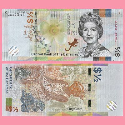 Bahamas - Billete 1/2 Dólar...