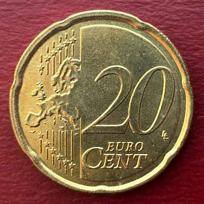 Grecia - Moneda 20 centavos...