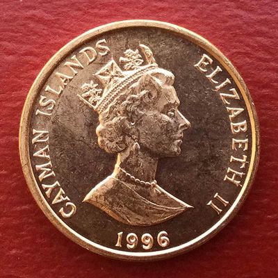 Caimán - Moneda 1 centavo 1996