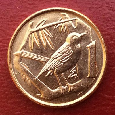 Caimán - Moneda 1 centavo 1996
