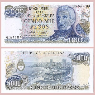 Argentina - Billete 5.000...