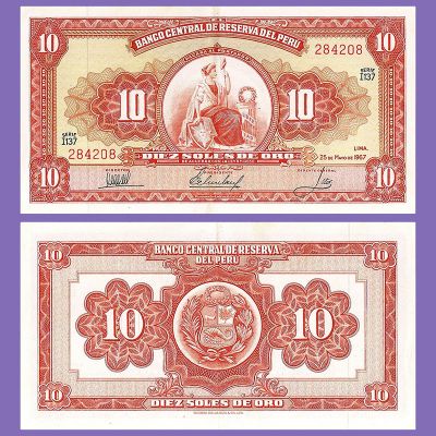 Perú - Billete 10 Soles 1967