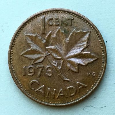 Canadá - Moneda 1 centavo 1973