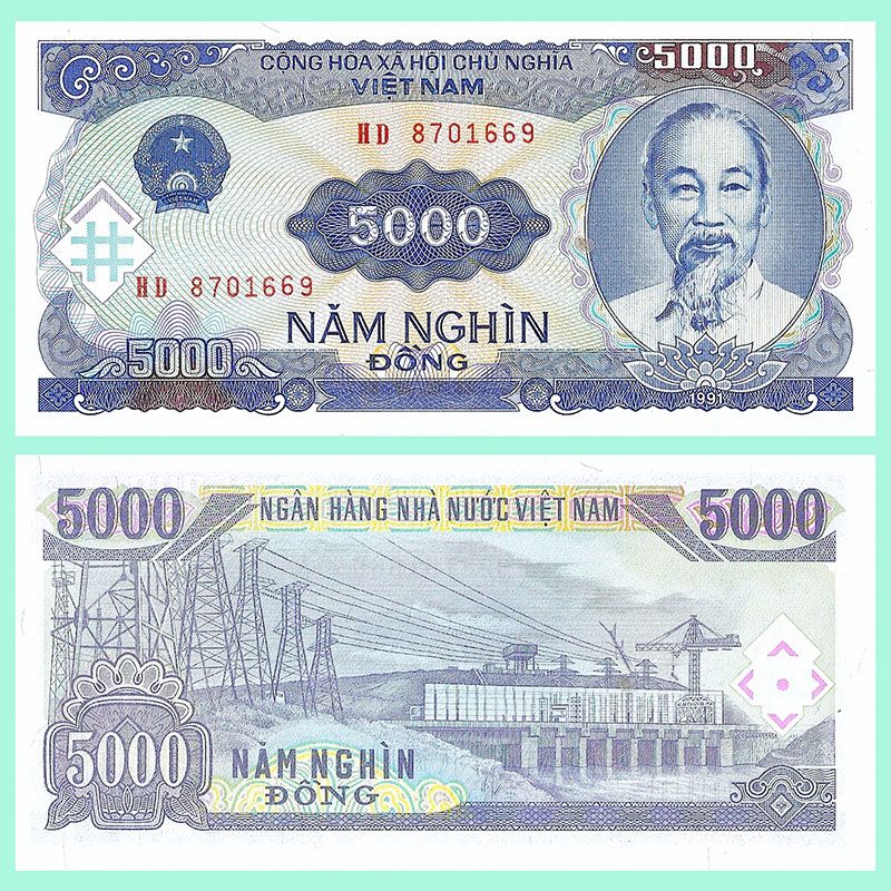 Vietnam - Banknote 5,000 Dong 1991